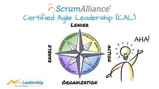 by Trail Ridge © 2005 - 2017
Leader
Organization
enable
action
Certified Agile Leadership (CAL)
AHA!
 