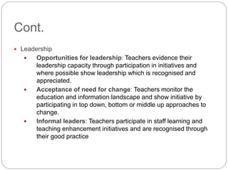 Developing learning capacity for teachers | PPTX