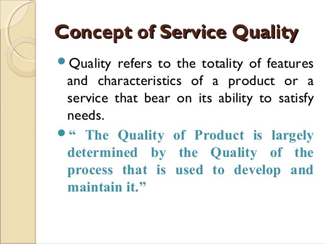 Literature review on service quality