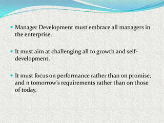 Developing managers | PPTX