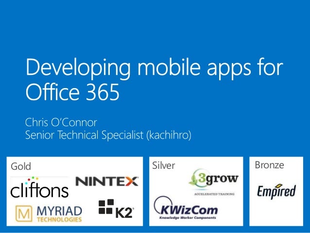 Developing Mobile Apps With Office365