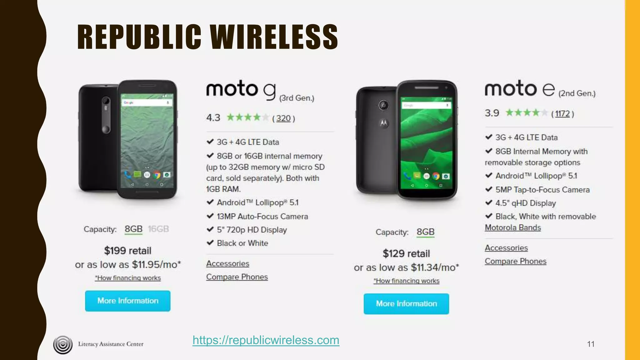 REPUBLIC WIRELESS
11https://republicwireless.com
 