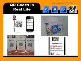 http://bit.ly/mobilecontentosy
QR Codes in
Real Life
23
 