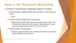Developing momentum in therapeutic relationships | PPTX
