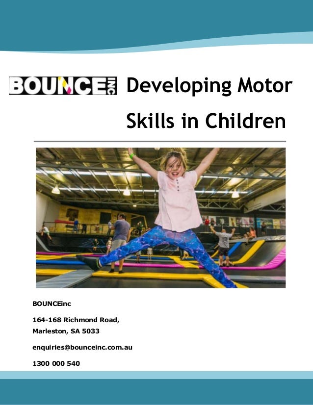 Developing motor skills in children