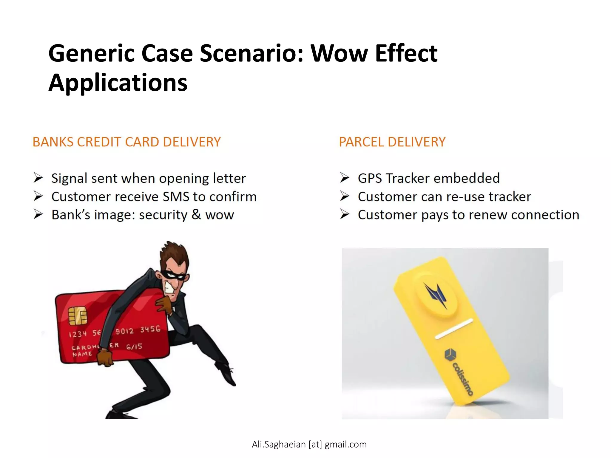 Generic Case Scenario: Wow Effect
Applications
Ali.Saghaeian [at] gmail.com
 