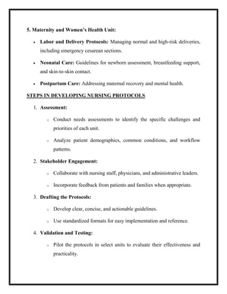 DEVELOPING NURSING STANDARDS PROTOCOLS FOR VARIOUS UNITS.pdf