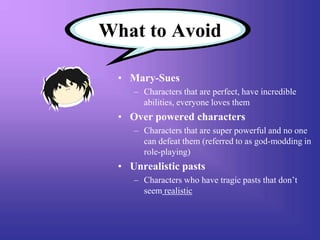 Developing original characters | PPT