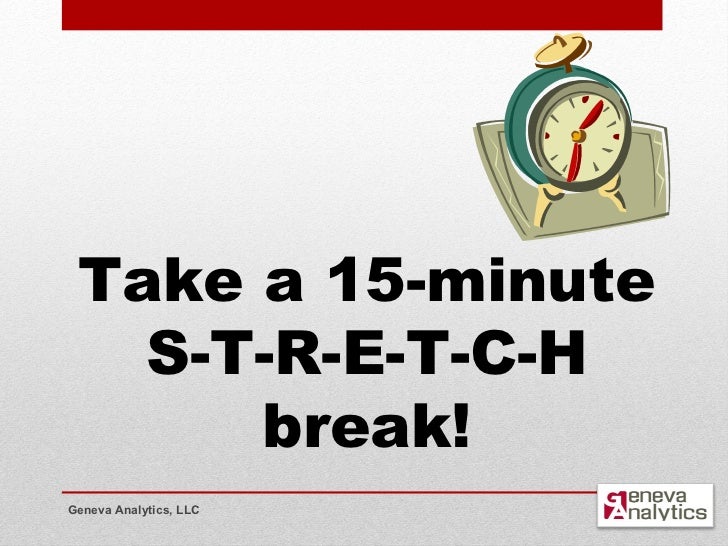 developing performance based organization 15 minute break