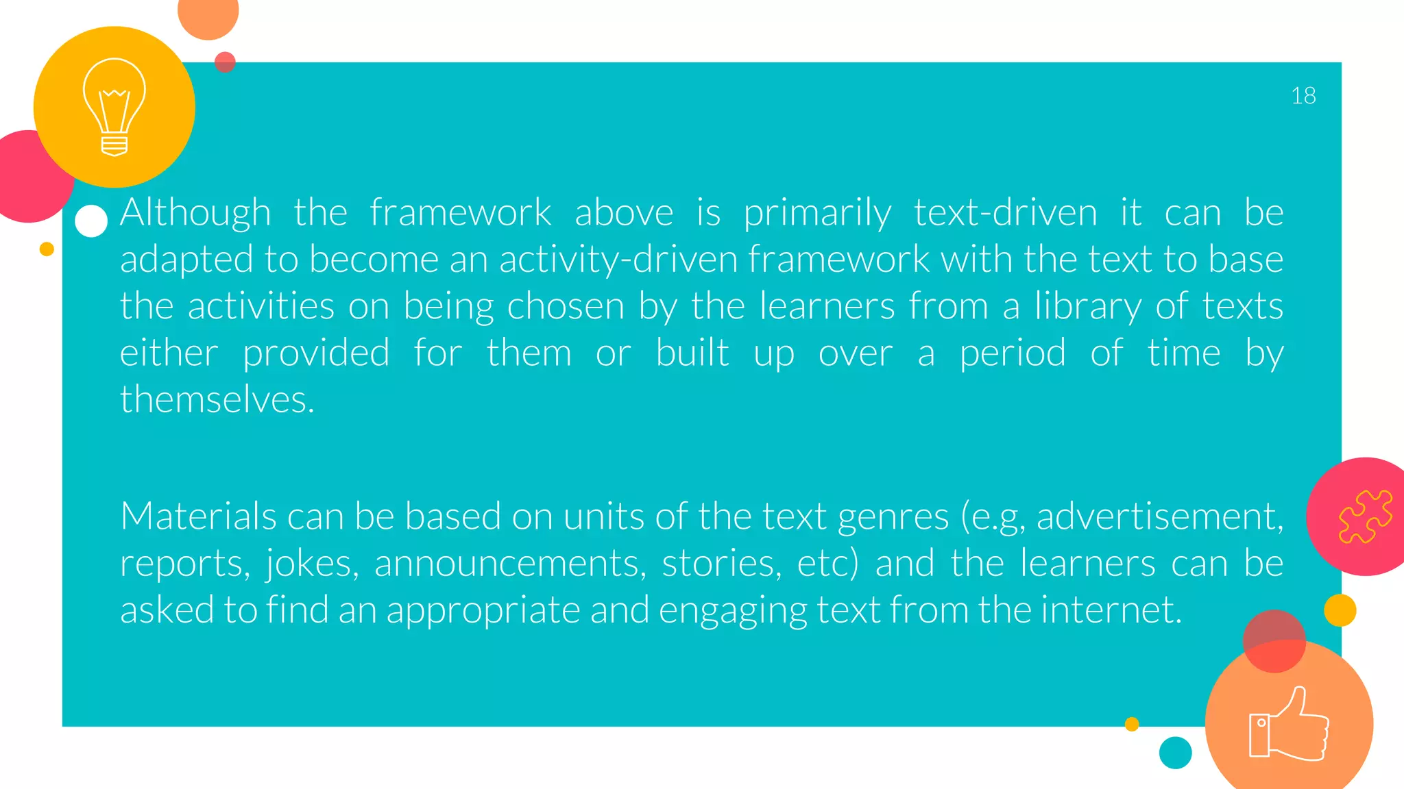 Developing principled frameworks for material development | PPTX