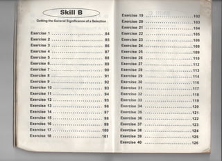 Sk雪漢l露
Getting the Generai Significance of a Selection
Exercisel 〃‥‥‥‥‥。 。.。………‥ 84
Exercise2 。…………。‥。‥.…… 85
Exercise3 ‥‥‥‥‥‥‥‥。‥。‥。‥。 86
Exercise4 ‥。‥‥。‥。。‥‥。……。‥ 87
Exercise5 。‥。……。‥。‥。……。‥ 88
Exercise6。‥‥。。。……‥。‥‥。‥。‥ 89
Exercise7 。‥。‥。‥。‥‥‥‥‥。‥‥。 90
Exercise8 。‥。‥,‥‥。…………‥ 91
Exercise9 。‥‥。……。。‥。……‥。 92
ExerciselO 。‥。……。‥‥。……‥。 93
Exercise= ‥。‥‥。。‥。……‥。‥。。 94
Exercise12 ……。…………。‥。‥ 95
Exercise13‥。……。‥。。‥。‥。‥。‥ 96
Exercise14……。……。……‥。‥ 97
Exercise15….。‥‥‥‥‥.‥。。‥‥。 98
Exercise16.‥‥。‥‥‥‥‥,。‥‥。‥ 99
Exercise 17 ……。……‥。‥,……100
Exercise18 ……‥.‥。……‥。‥‥101
Exercise 19
Exercise 20
Exercise 21
Exe「cise 22
Exercise 23
Exercise 24
Exercise 25
Exercise 26
Exercise 27
Exercise 28
Exercise 29
Exercise 30
Exercise 31
Exercise 32
Exercise 33
Exercise 34
Exercise 35
Exercise 36
Exercise 37
Exercise 38
Exercise 39
Exercise 40
"‥‥〃‥。……………102
‥〃‥‥‥‥‥。・.‥。……103
"‥。〃……。……。。….104
〇°‥‥。……‥。‥‥。‥105
……‥。……‥。……106
‥〃‥‥。‥。…………。108
。……‥。‥。。。……‥。109
……‥。。‥。。。‥。‥。‥。110
‥‥。‥‥。‥‥。……‥112
‥‥,‥‥。‥‥。‥‥。∴‥113
‥‥。。。‥。……。‥‥。‥114
。‥。………‥。。‥。‥‥116
○○。‥‥。‥‥。‥。……‥117
……………………118
……………………119
….。‥。‥。‥‥.‥‥‥‥120
‥‥。。‥‥。……。‥。‥。121
………。‥‥。‥‥。‥‥122
‥‥‥‥‥。‥。‥。,……123
。‥。‥。……。‥。……。124
。‥。….。‥。。‥‥。……125
‥,……。。‥。‥,。……126
 