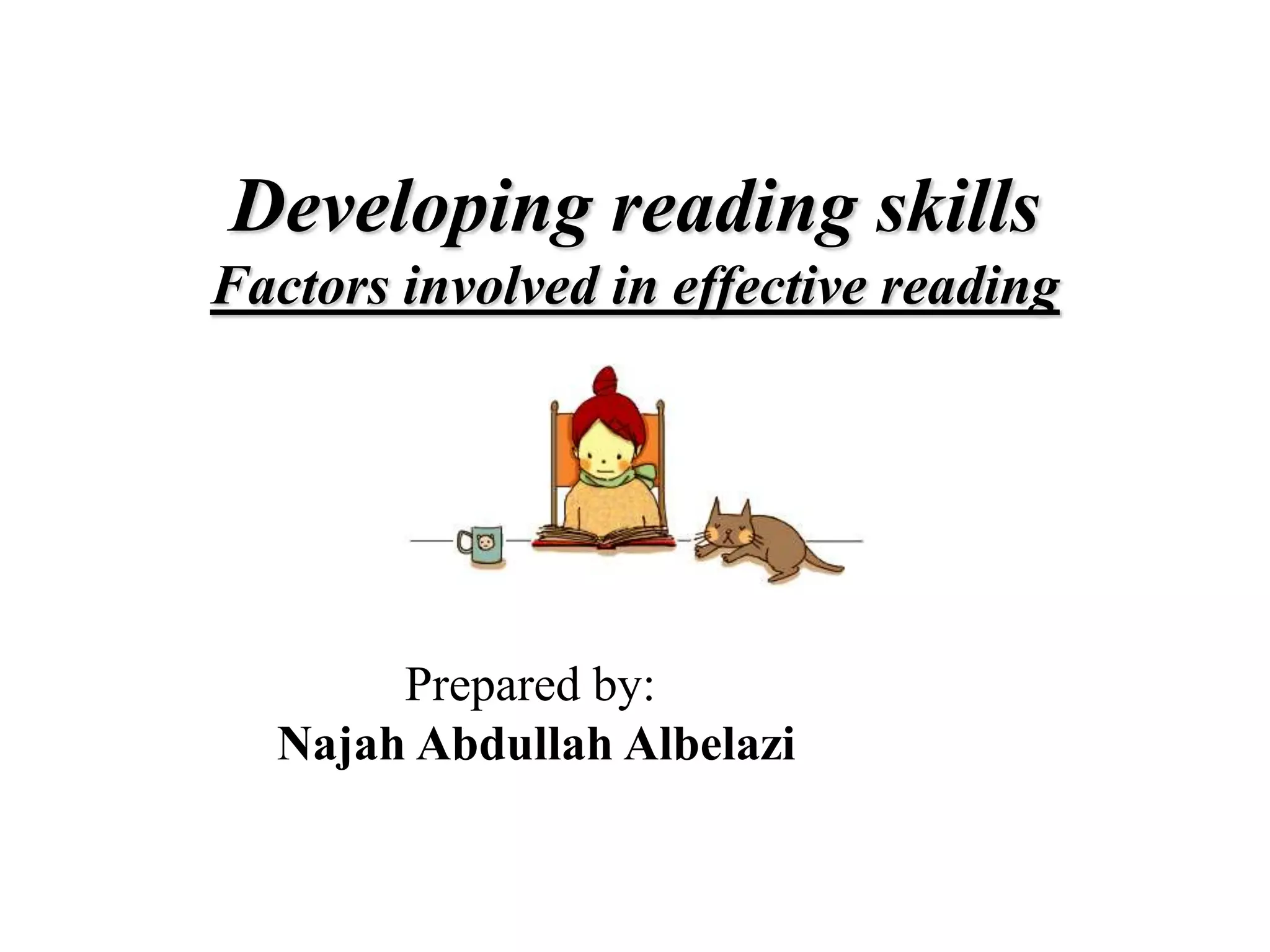 Developing reading skill (presentation) 33 | PPT | Homework and Study ...
