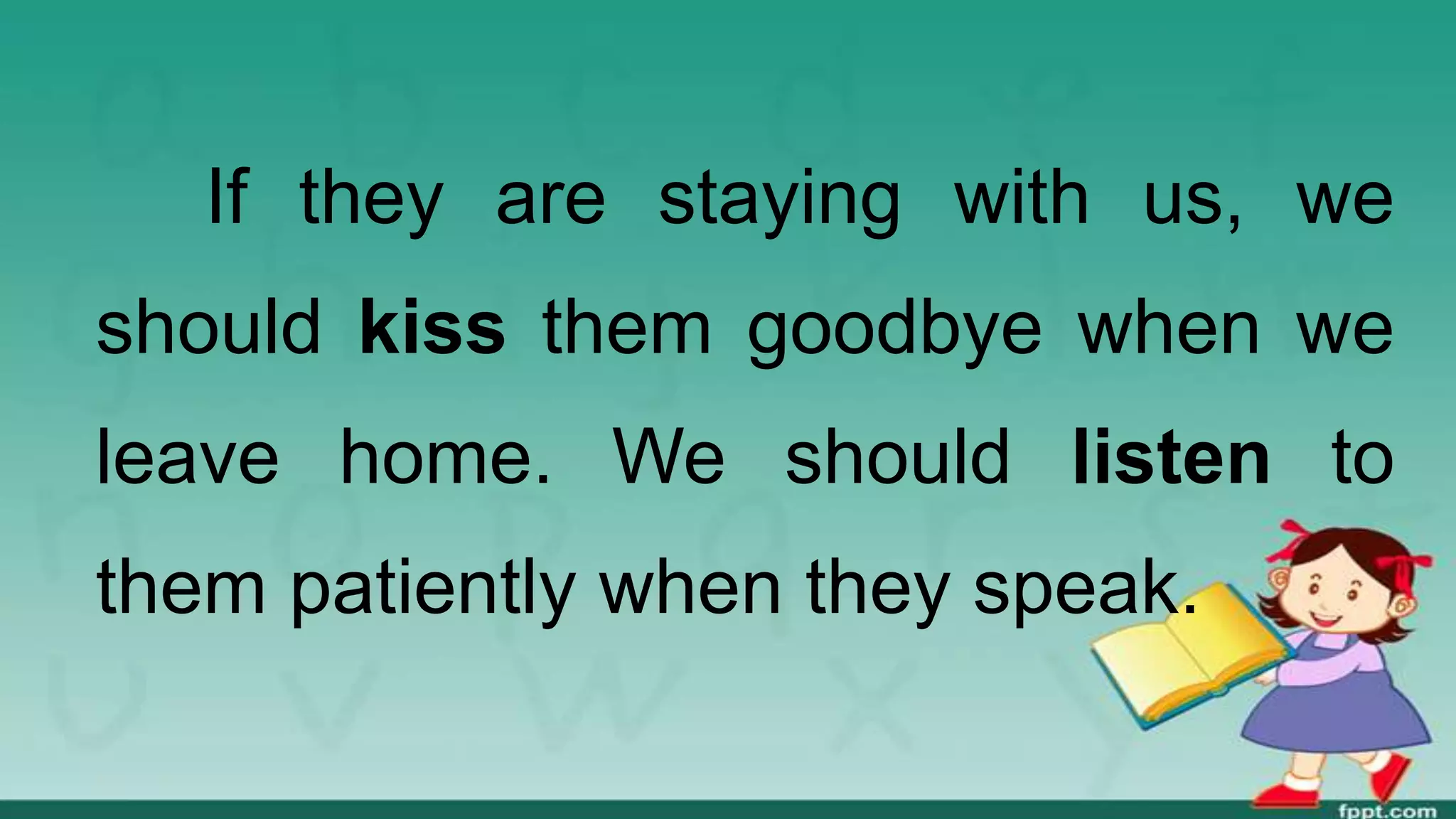 Developing Respect for Elders | PPTX