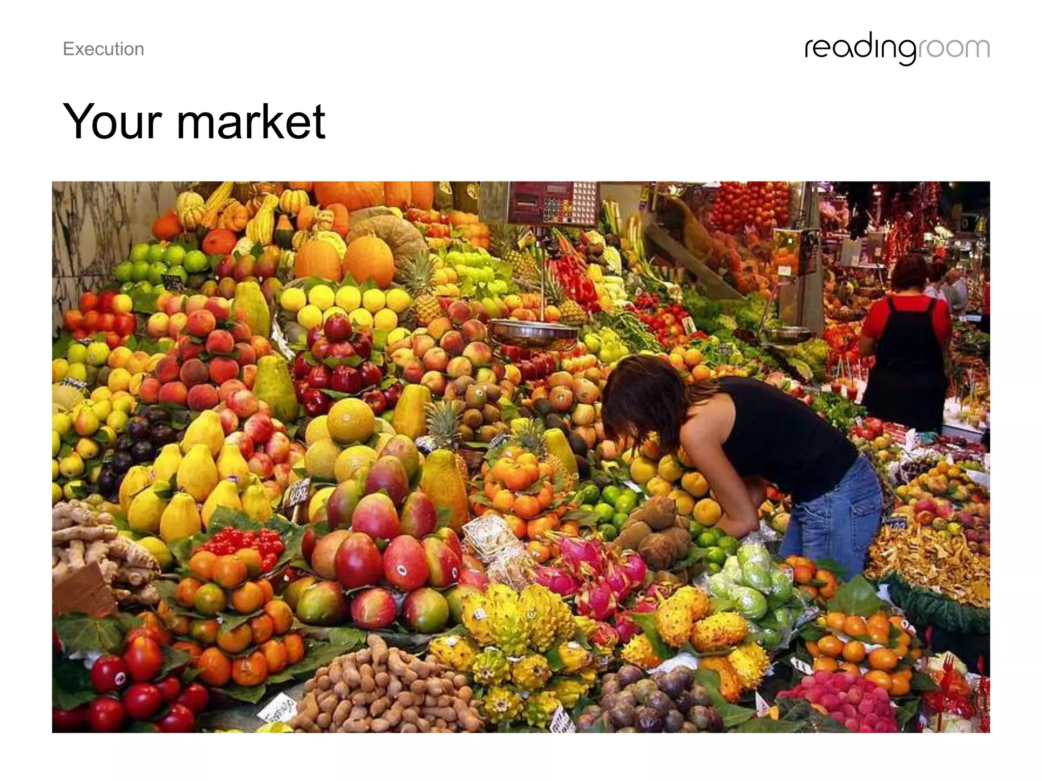 Your market
Execution
 