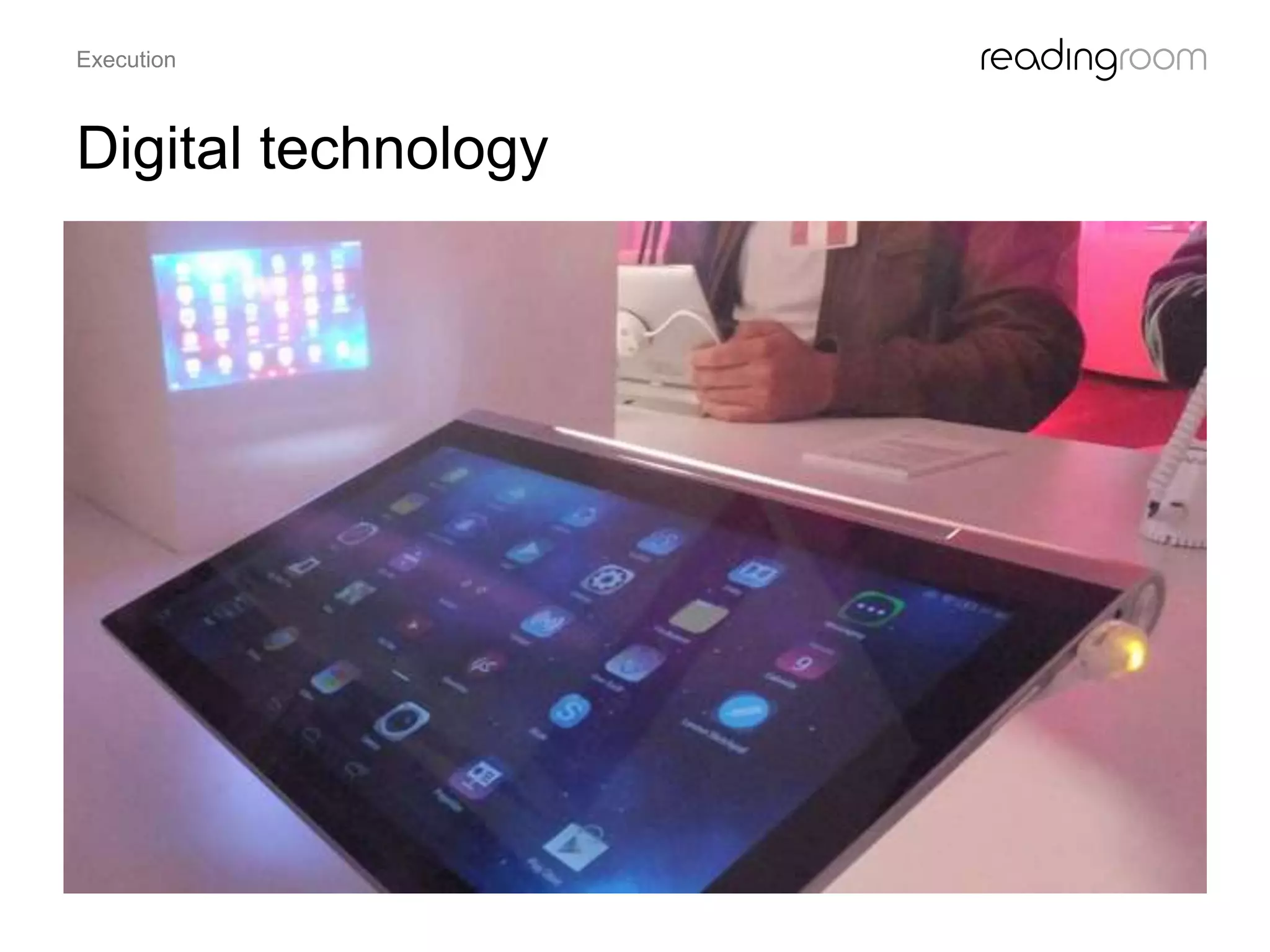 Digital technology
Execution
 