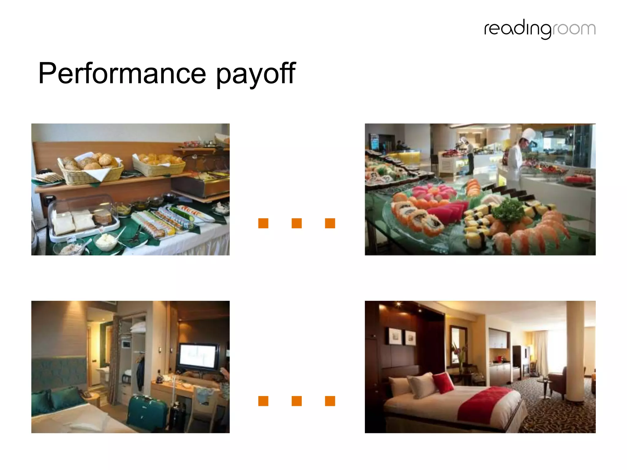 Performance payoff
…
…
 