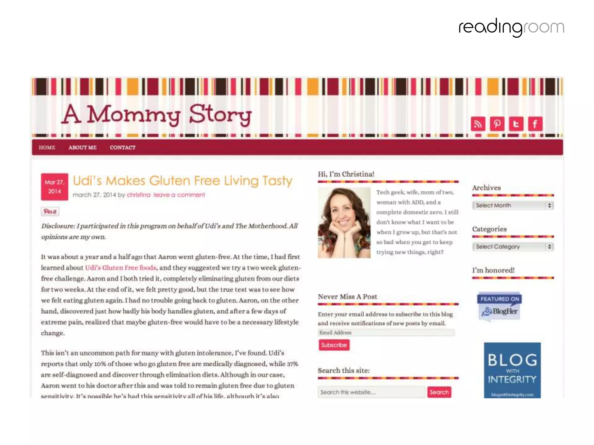 Of course she’s a blogger
 