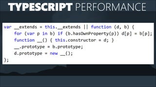 TYPESCRIPT PERFORMANCE
 