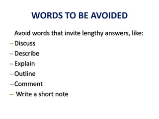 Developing short answer questions (sa qs) | PPTX