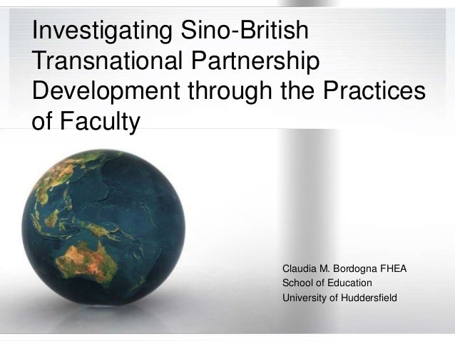 developing sino british transnational partnerships partnership relationship management