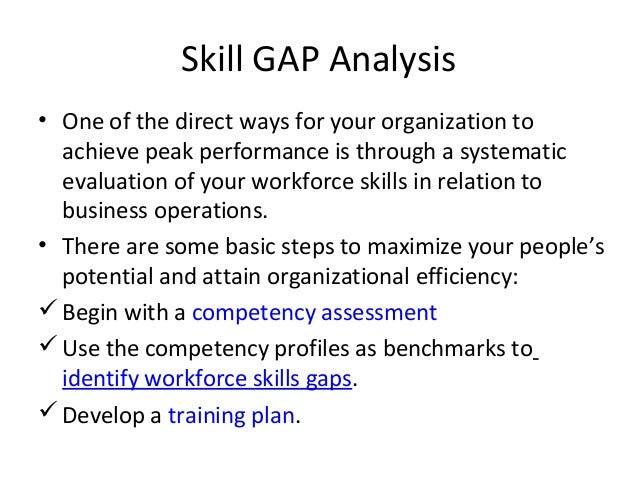 skills gaps analysis