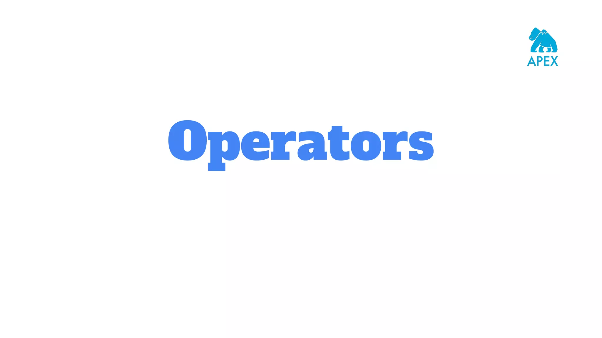 Operators 