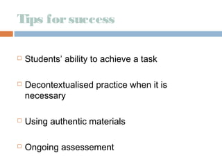Developing Students Skills 1 Ppt