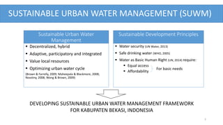 Developing Sustainable Urban Water Management Framework for Kabupaten ...