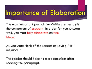Developing the Body Paragraphs of an Expository Essay | PPT