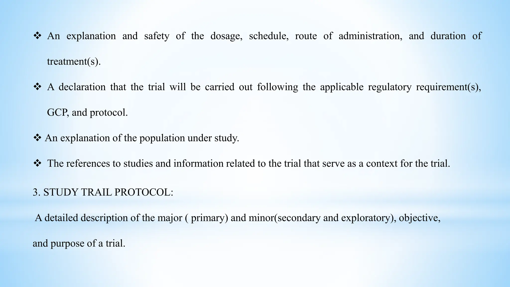 DEVELOPING THE CLINICAL TRIAL PROTOCOL | PPT | PPTX