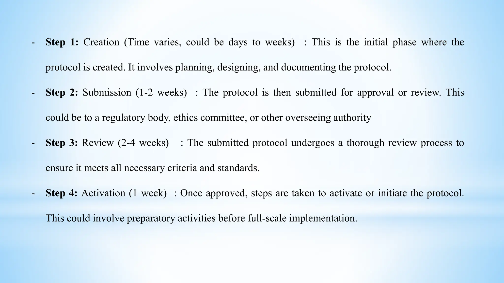 DEVELOPING THE CLINICAL TRIAL PROTOCOL | PPT | PPTX