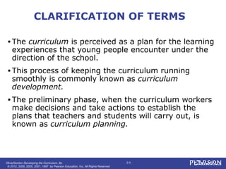 Developing the curriculum chapter 2 | PPT