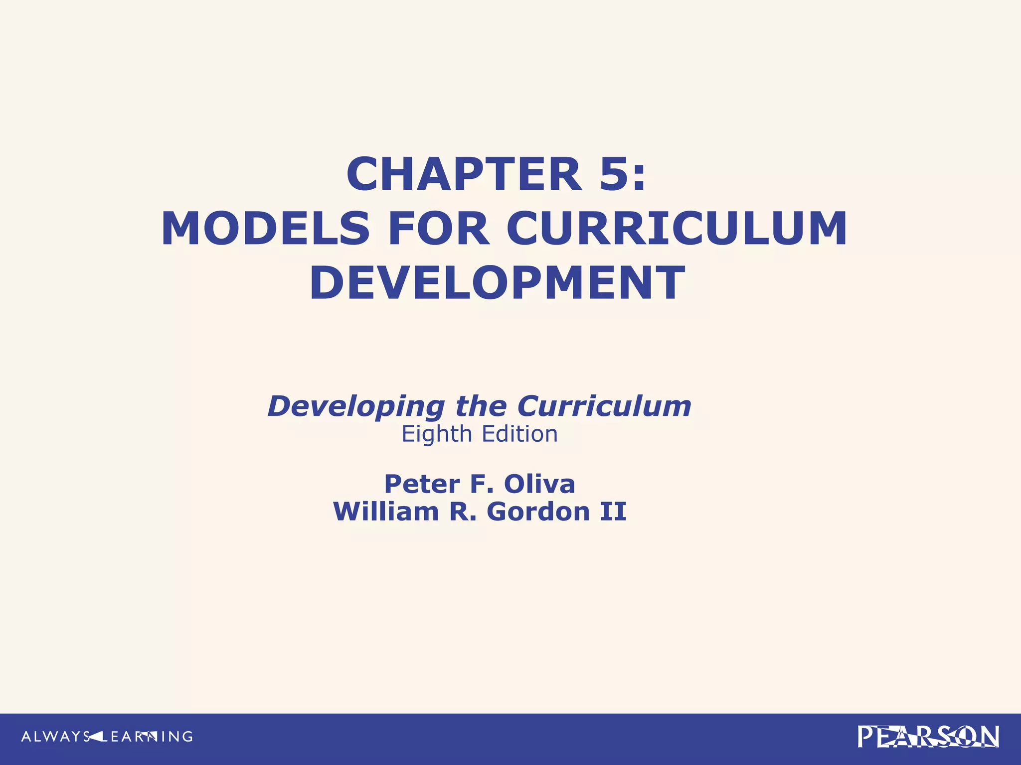 Developing the curriculum chapter 5 | PPT