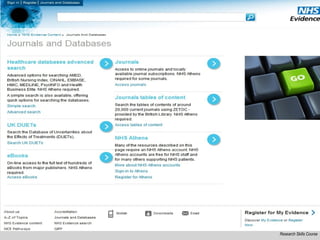 Research Skills Course
 