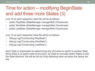 Developing the State Machine with code c# for application and game ...