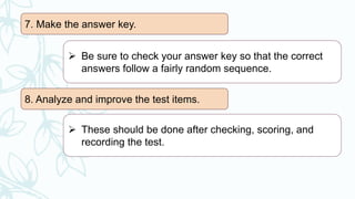 Developing Classroom-based Assessment Tools | PPTX