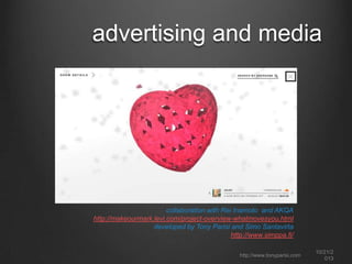data visualization

http://www.tonyparisi.com

10/22/2
013

 