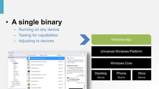 Developing windows 10 universal apps | PPT