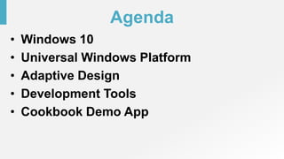 Developing windows 10 universal apps | PPTX