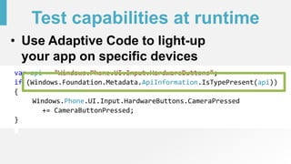 Developing windows 10 universal apps | PPTX
