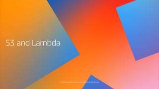 © 2019, Amazon Web Services, Inc. or its affiliates. All rights reserved.
 