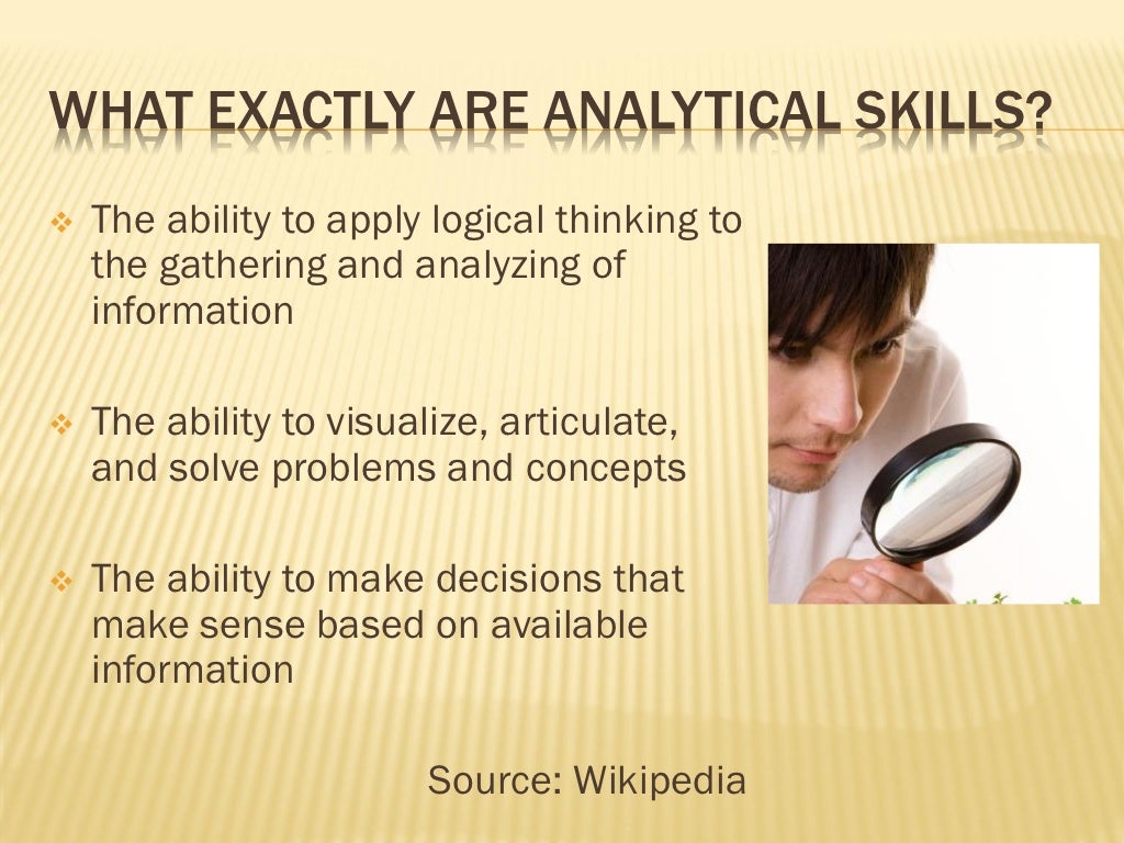 research and analytical skills meaning