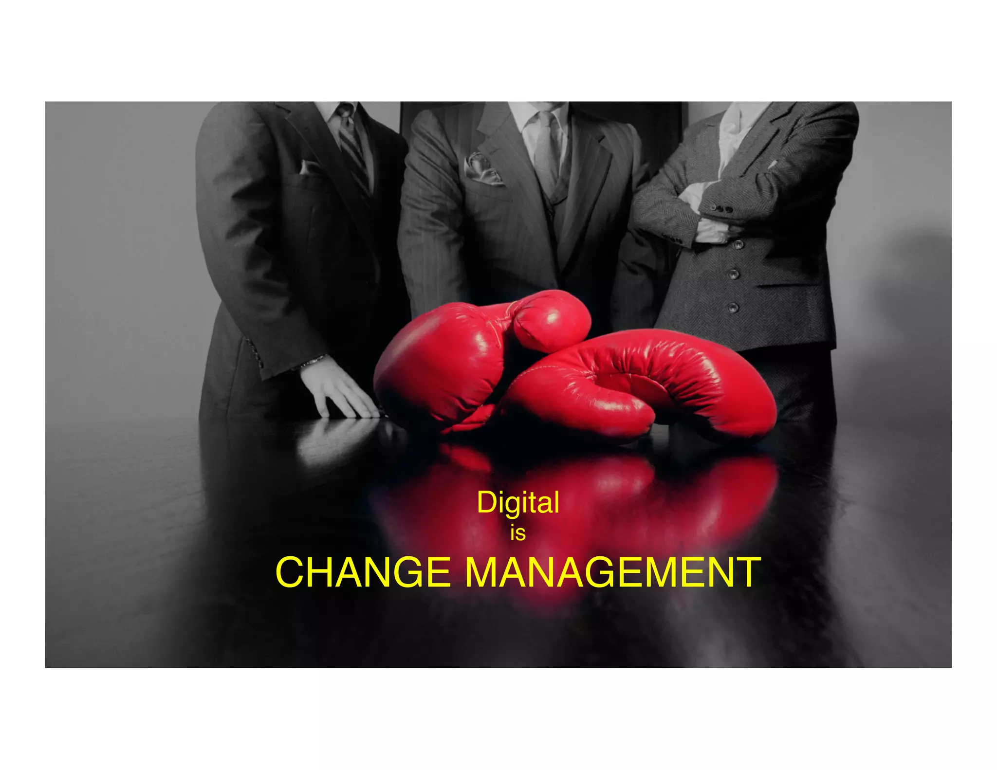 23	
  
Digital  
is 
CHANGE MANAGEMENT	
  
 