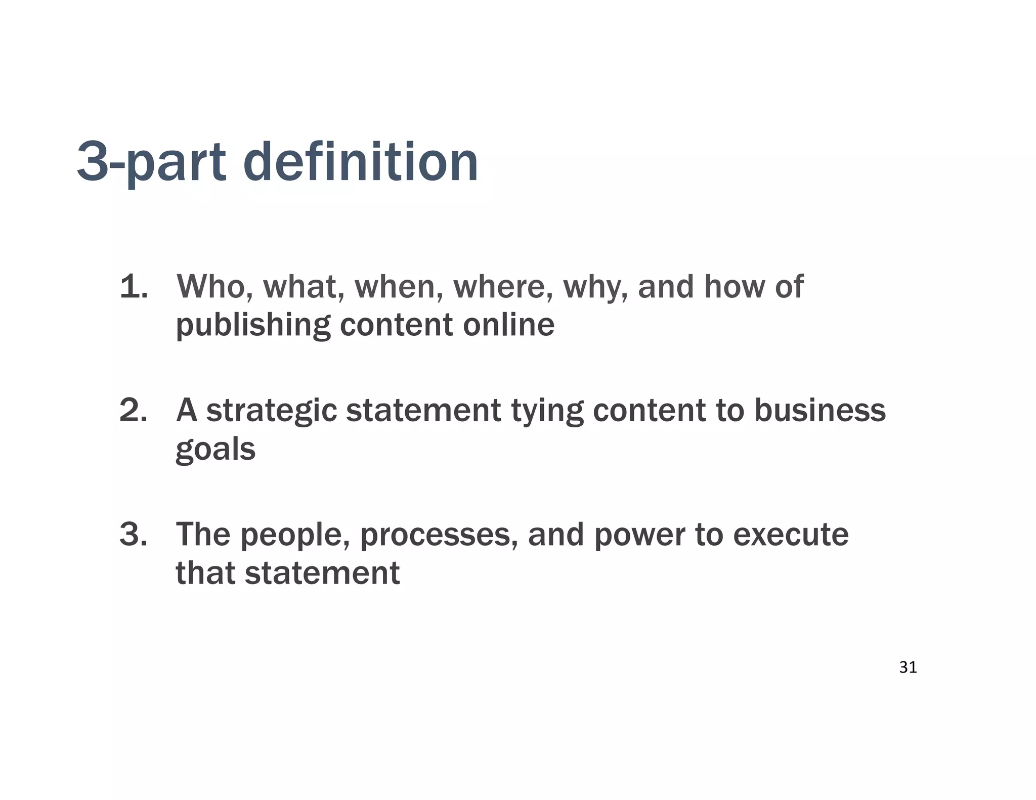 Advocacy
effort
Course
Product
Magazine
article
E-
newsletter
item
Webinar	
  
Infographic
Event
session
Topic
 