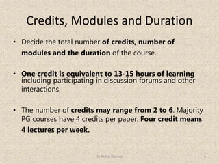 Credit Module Methods Developing Your Own MOOC for SWAYAM | PPSX