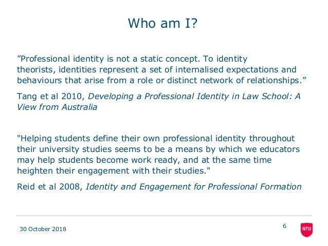 Developing Your Professional Identity in the Legal Profession