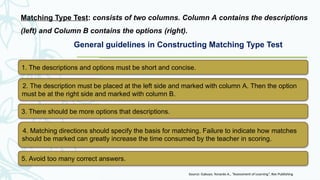 Colum Type Test Developing Tools for Classroon Assessment.pptx