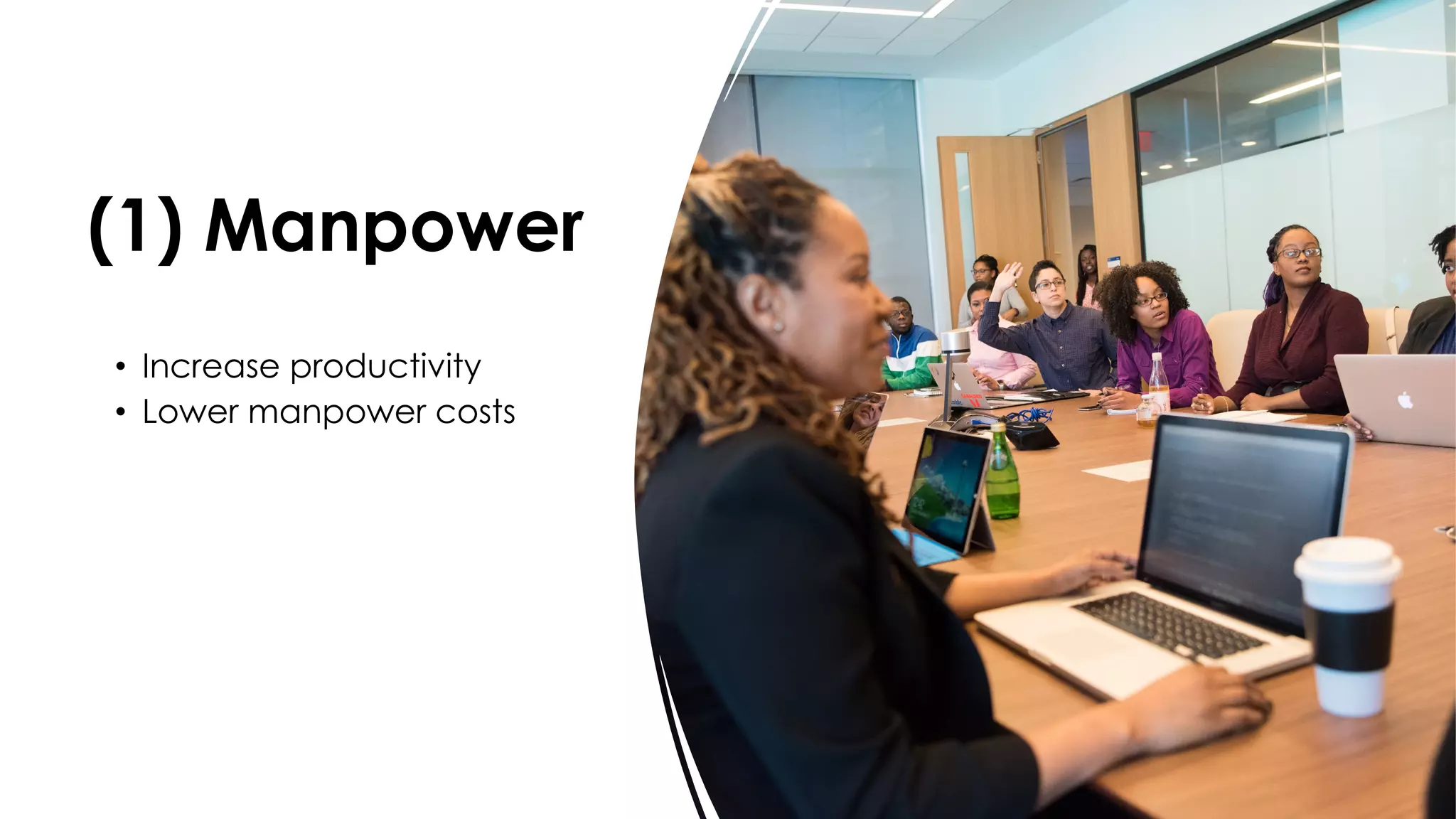 favoriot
(1) Manpower
• Increase productivity
• Lower manpower costs
 