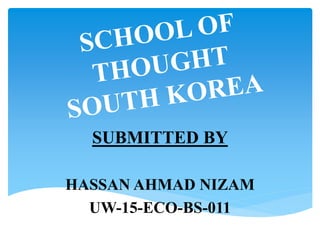 SUBMITTED BY
HASSAN AHMAD NIZAM
UW-15-ECO-BS-011
 