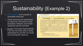 Sustainability {Example 2}
 